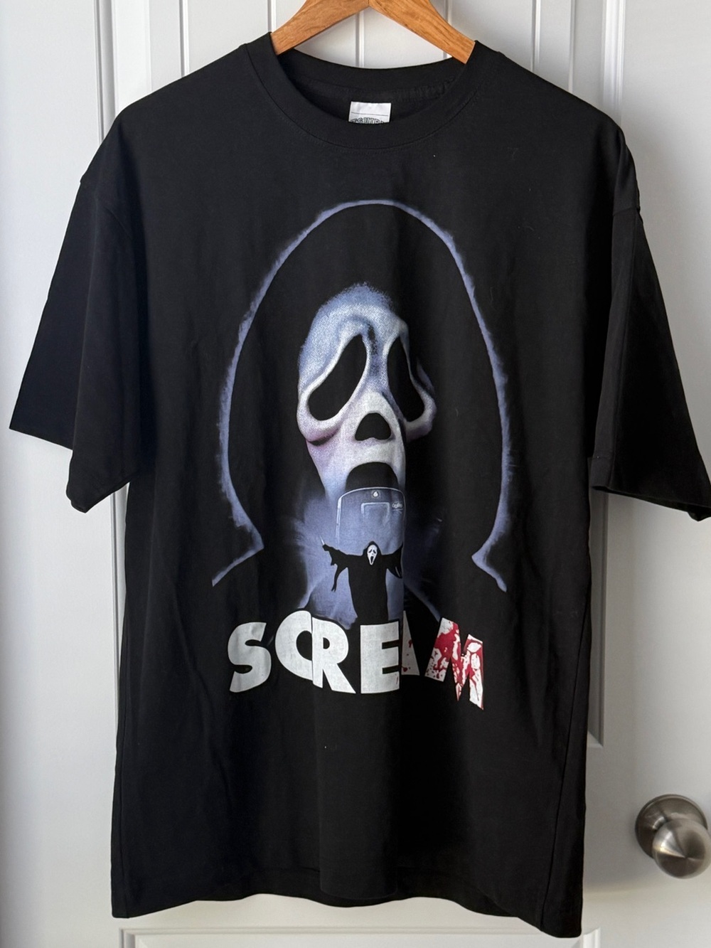 Scream Graphic Black Men’s T-Shirt Size L